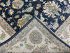8'x10' Hand-Knotted Chobi Navy/Ivory Area Rug – KB Rugs