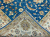 9'x12' Hand-Knotted Chobi Blue/Ivory Area Rug – KB Rugs