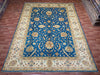 9'x12' Hand-Knotted Chobi Blue/Ivory Area Rug – KB Rugs