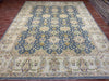 9'x12' Hand-Knotted Chobi Blue/Ivory Area Rug – KB Rugs
