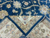 9'x12' Hand-Knotted Chobi Navy/Ivory Area Rug – KB Rugs