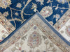 9'x12' Hand-Knotted Chobi Navy/Ivory Area Rug – KB Rugs