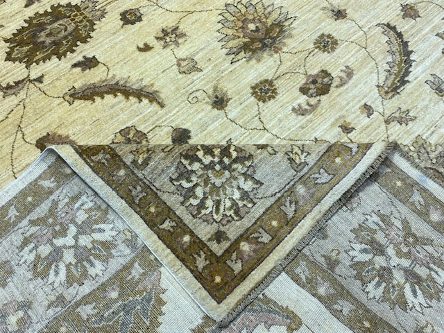 8'x10' Hand-Knotted Chobi Ivory/Beige Area Rug – KB Rugs