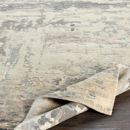 Arte Handgemaakt Wollen & Viscose Vloerkleed — Grijs / Taupe | RTE-2303 - construction