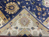 7'x10' Hand-Knotted Chobi Navy/Gold Area Rug – KB Rugs