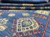 7'x10' Hand-Knotted Afghan Blue/Gold Area Rug – KB Rugs