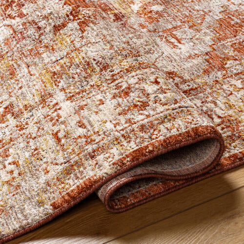 Livabliss Mirabel Machinaal Geweven Vloerkleed — Stoffig Koraal / Beige | MBE-2304 - construction