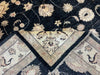 7'x10' Hand-Knotted Chobi Black/Ivory Area Rug – KB Rugs