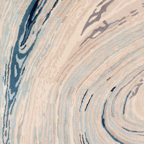 Kavita Handmade Rug — Ice Blue / Oatmeal | KVT-2308