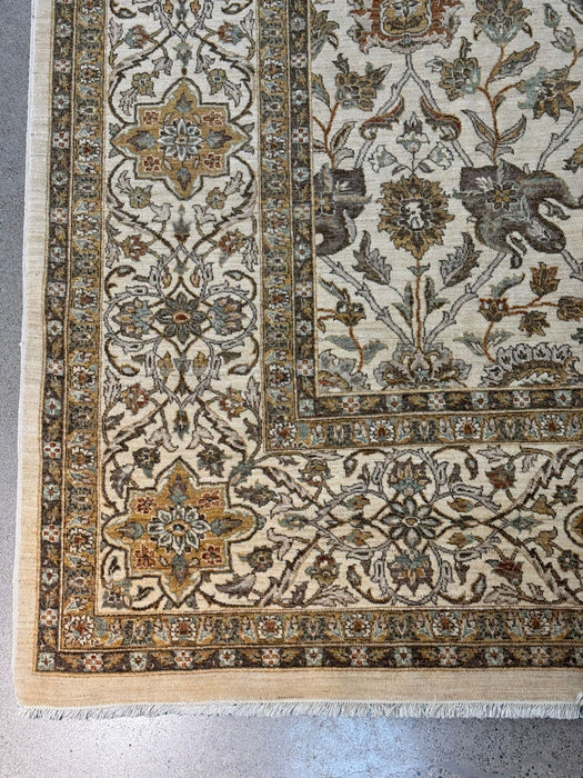 10'x14' handgeknoopt vloerkleed van 100% wol
