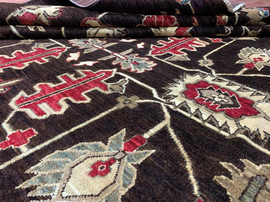 8'x10' Hand-Knotted Chobi Brown/Multi Area Rug – KB Rugs