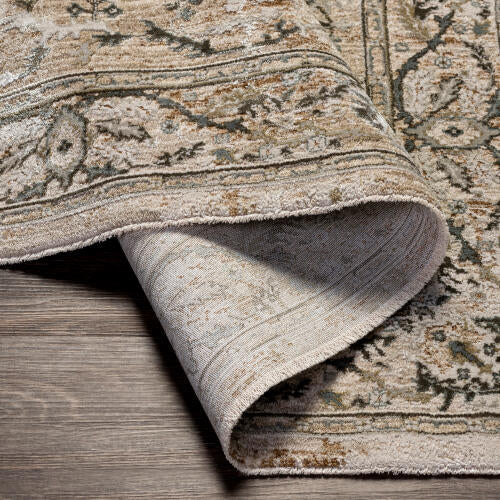 Brunswick machinaal geweven vloerkleed — Warm beige / Taupe | BWK-2312 - construction