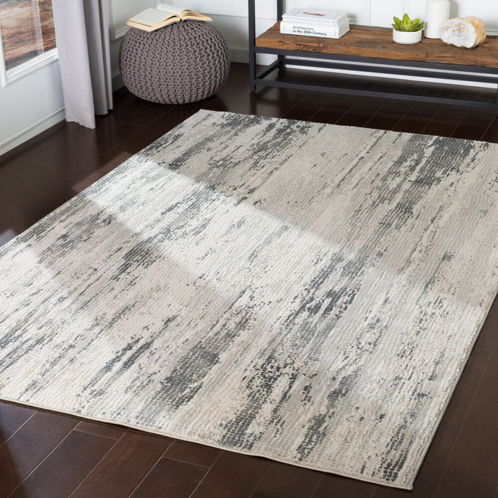 Aisha Machinaal Geweven Vloerkleed — Grijs / Houtskool | AIS-2304