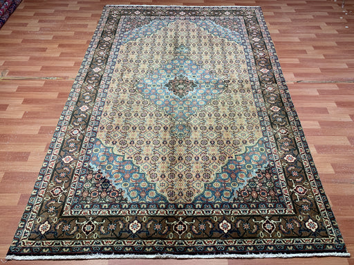 7'x10' Hand-Knotted Persian Beige/Multi Area Rug – KB Rugs 