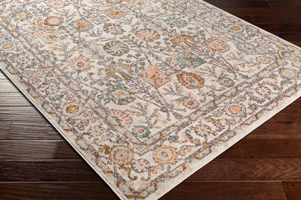 Ankara Machinaal Geweven Vloerkleed — Ivoor / Blush Multi | AKR-2332