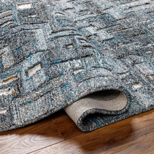 Calgary Handgemaakt Tapijt — Blauw / Grijs | CGR-2305