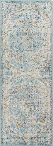 Livabliss Harput Machine Woven Rug — Blue / Gold | HAP-1065