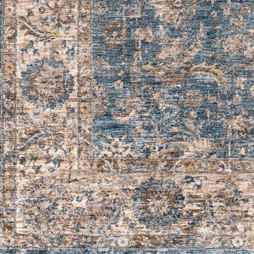 Livabliss Mirabel Machinaal Geweven Vloerkleed — Blauw / Beige | MBE-2305