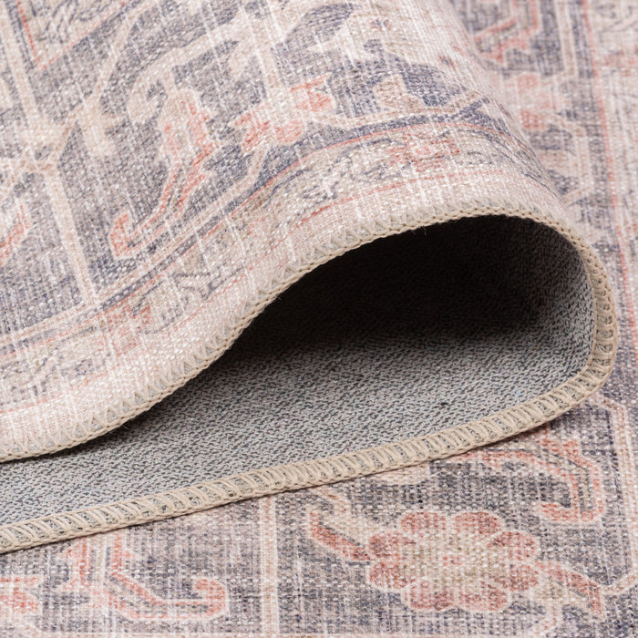 Hoogwaardig wasbaar antislipkleed – Blush Medallion (machine wasbaar)