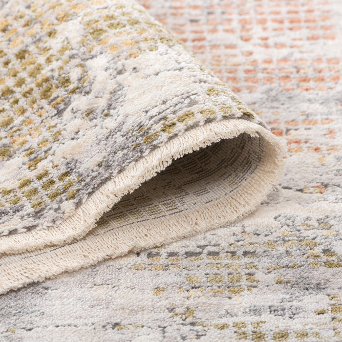 Premium Modern Abstract Vloerkleed – Ivoor Multi (Pluist niet, Makkelijk te reinigen)