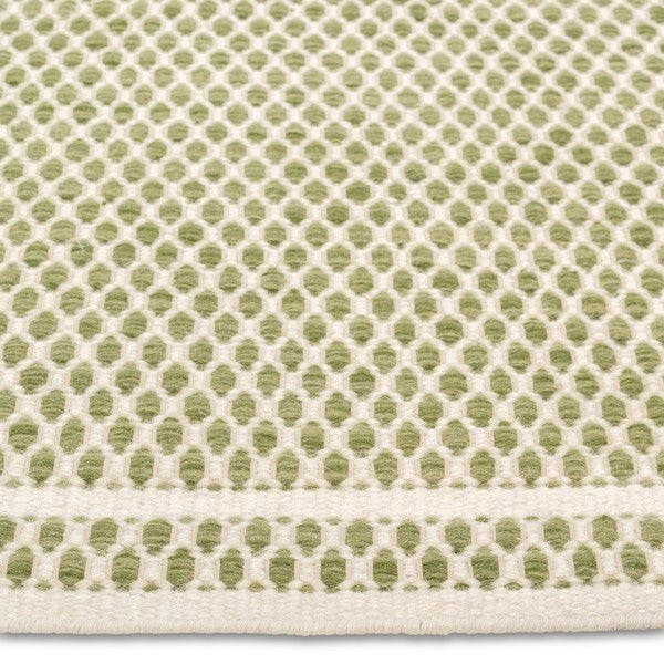 Omkeerbaar handgeweven wollen vloerkleed – Natuurlijk & Saliepatroon (0,64 cm poolhoogte)