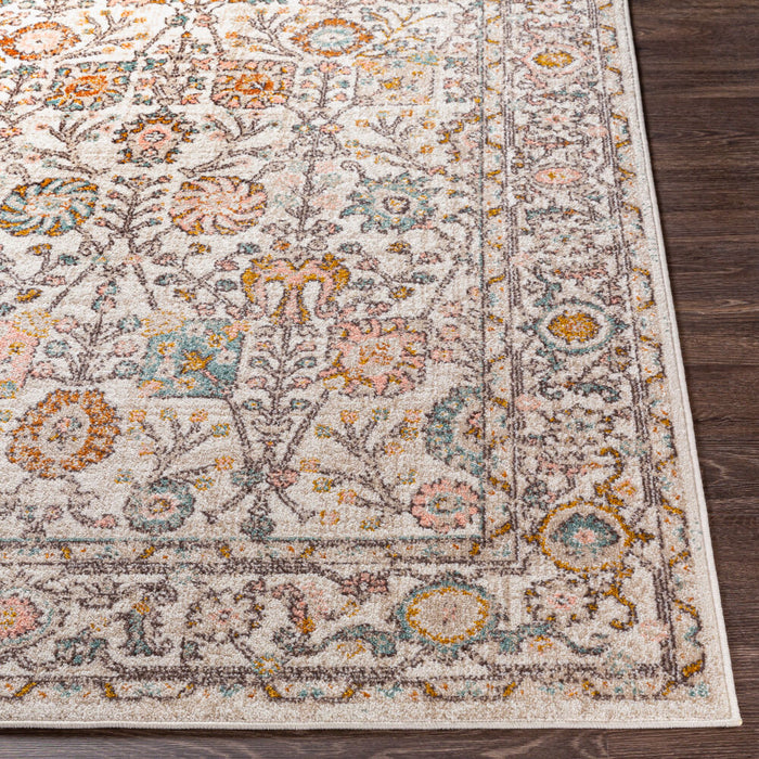 Ankara Machinaal Geweven Vloerkleed — Ivoor / Blush Multi | AKR-2332