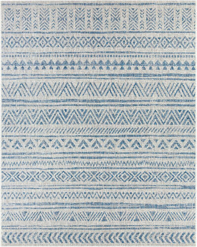 Livabliss Eagean Machinaal Geweven Vloerkleed — Blauw / Taupe | EAG-2306 - performance