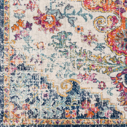 Livabliss Harput Machinaal Geweven Vloerkleed — Veelkleurig Medaillon | HAP-1000