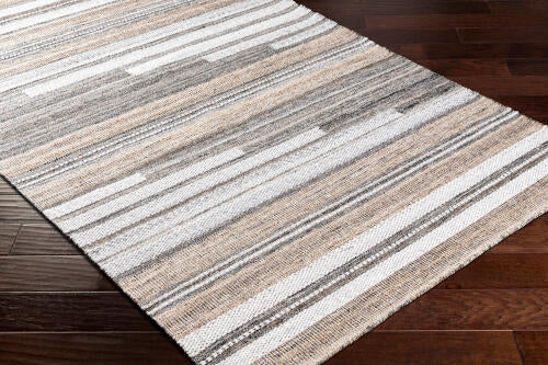 Azalea Handgemaakt Vloerkleed — Zwart / Tan | AZA-2334