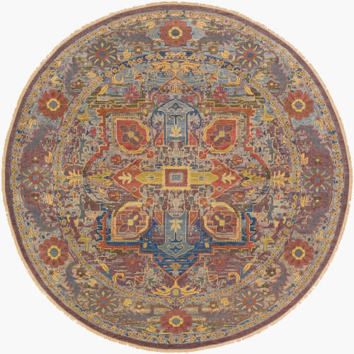 Cappadocia Handgeweven Wollen Vloerkleed — Blauw / Roest Multi | CPP-5022