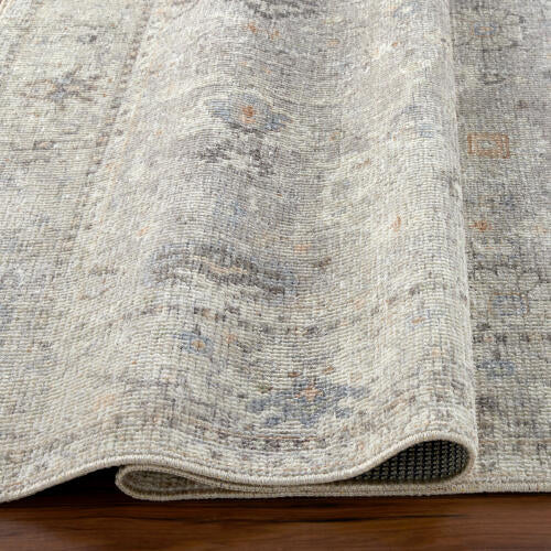 Davina Machine Woven Rug — Gray / Beige Multi | BOCC-2300 - construction