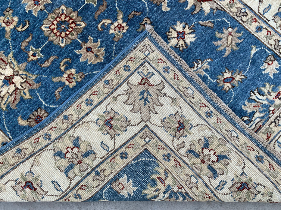 5'10 x 4'0 Hand-Knotted Peshawari Chobi Wool Rug - Blue Traditional Floral Area Rug - KBHM-584