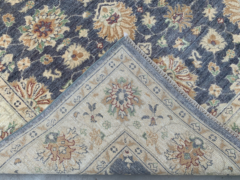 6'7 x 4'11 Hand-Knotted Peshawari Chobi Wool Rug - Gray Traditional Floral Area Rug - KBHM-585