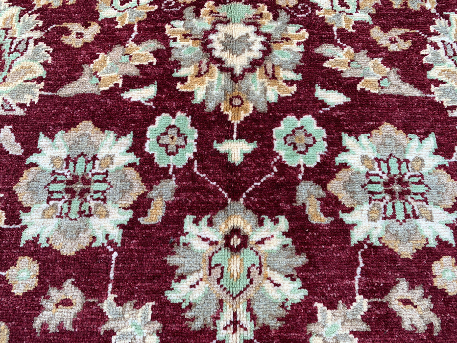 6'0 x 3'11 Hand-Knotted Peshawari Chobi Wool Rug - Red Traditional Floral Area Rug - KBHM-592
