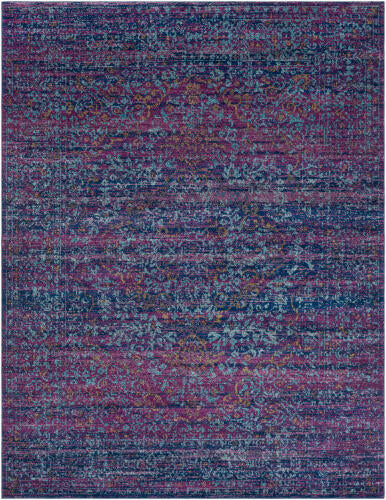 Livabliss Harput Machinaal Geweven Vloerkleed — Marineblauw / Pruim Vintage Look | HAP-1003 - performance