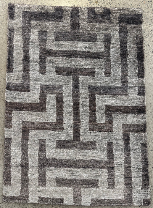 60x90 cm handgeknoopt Nepalees vloerkleed van 100% wol