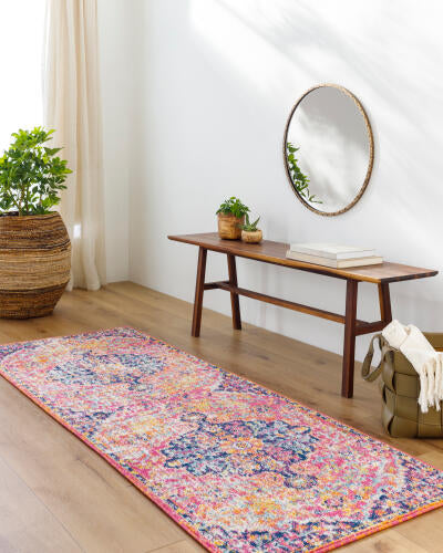 Livabliss Harput Machinaal Geweven Vloerkleed — Multi / Oranje | HAP-1062