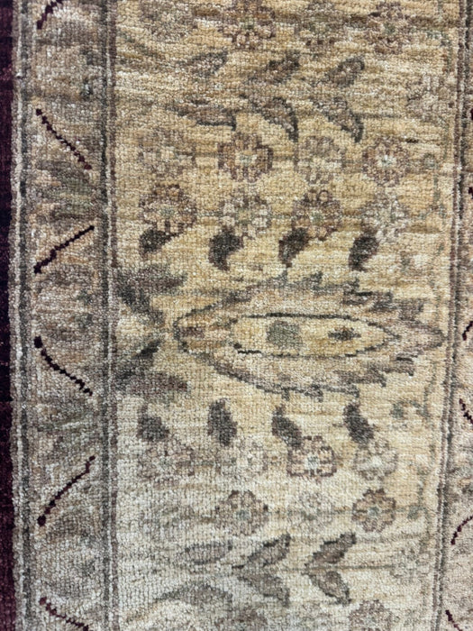 8'x10' Hand-Knotted Chobi Beige/Burgundy Area Rug – KB Rugs