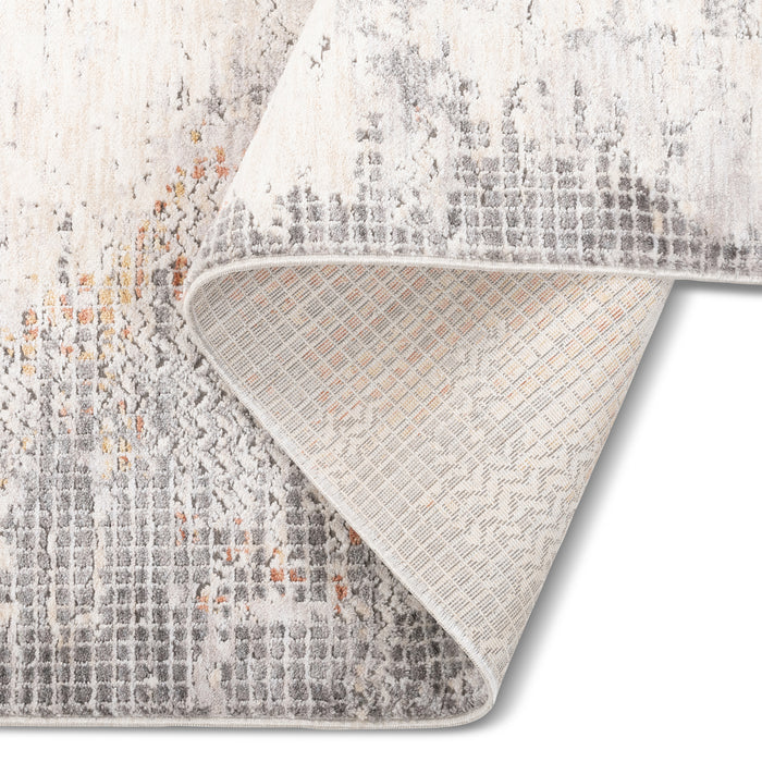Premium Modern Abstract Vloerkleed – Ivoor Multi (Pluist niet, Makkelijk te reinigen)