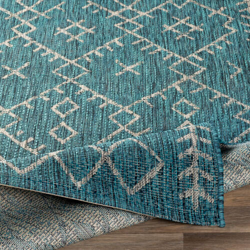 Livabliss Eagean Machinaal Geweven Vloerkleed — Talingblauw / Ivoor | EAG-2330