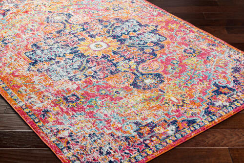 Livabliss Harput Machinaal Geweven Vloerkleed — Multi / Oranje | HAP-1062