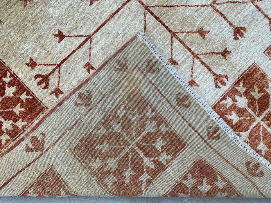 Handgemaakt Perzisch wollen vloerkleed 7x10 - Ivoor tribaal Tree of Life Chobi-stijl kleed - Exacte afmeting 7'10" x 5'10" - KBHM-633