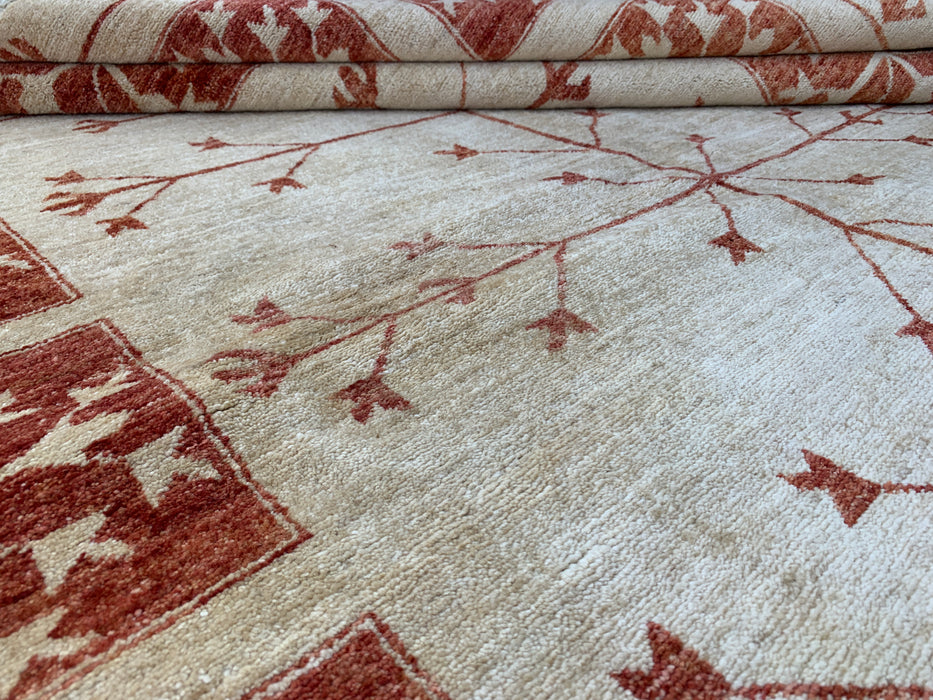 Handgemaakt Perzisch wollen vloerkleed 7x10 - Ivoor tribaal Tree of Life Chobi-stijl kleed - Exacte afmeting 7'10" x 5'10" - KBHM-633