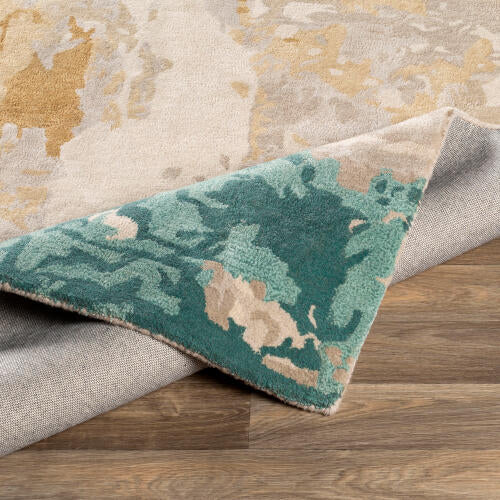 Kavita Handmade Rug — Coral / Sand | KVT-2305 - construction