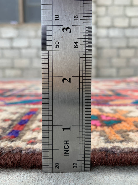 8'11 x 4'6 Handgeknoopt Perzisch wollen tapijt - Koraalkleurig tribaal medaillon vloerkleed - KBHM-649