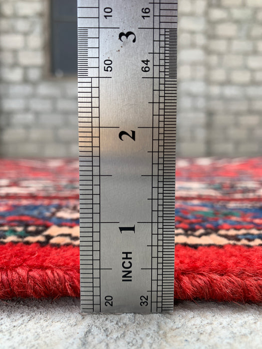 Handgemaakt Perzisch wollen vloerkleed 213x305 cm - Rood traditioneel medaillon Perzisch stijl kleed - Exacte afmeting 305 cm x 213 cm - KBHM-660