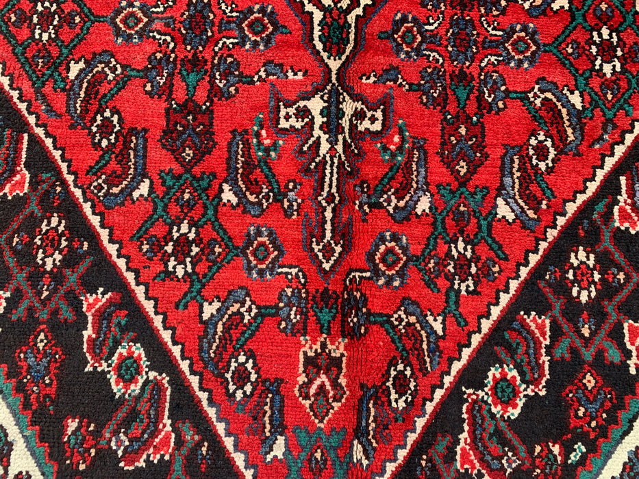 Handgemaakt Perzisch wollen vloerkleed 213x305 cm - Rood traditioneel medaillon Perzisch stijl kleed - Exacte afmeting 305 cm x 213 cm - KBHM-660