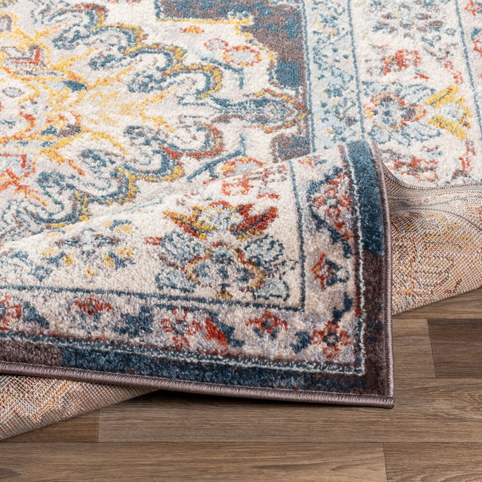 Ankara Machine Woven Rug — Ivory / Multi | AKR-2303