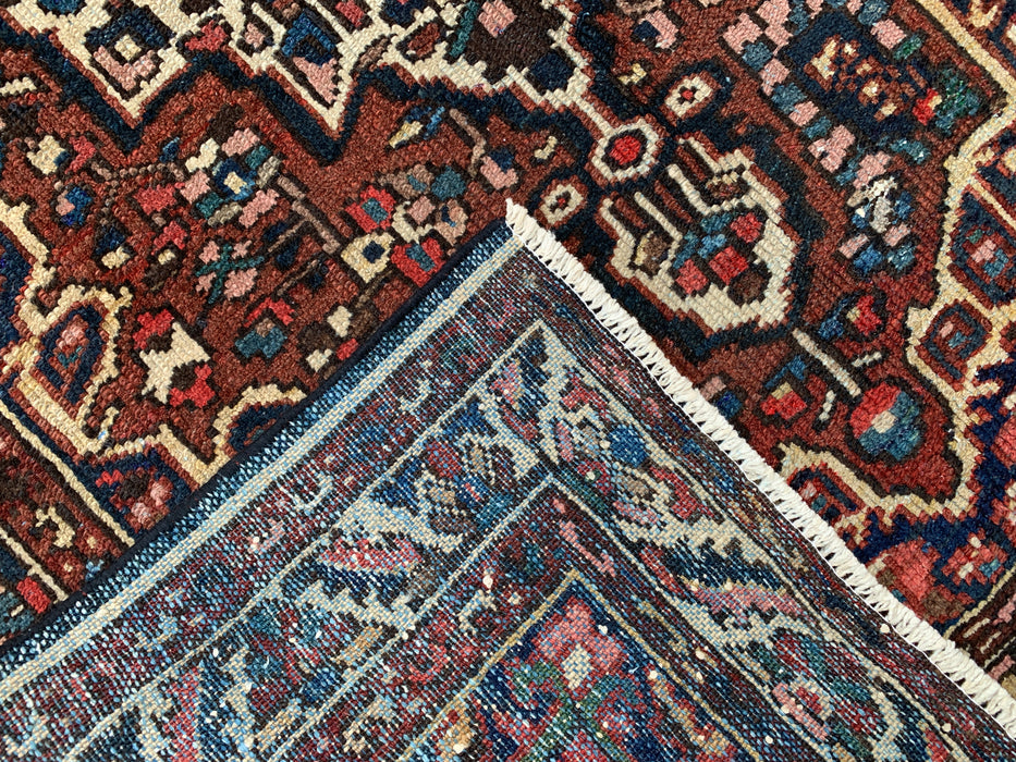211 x 124 cm Handgeknoopt Perzisch wollen tapijt - Rood medaillon traditioneel karpet - KBHM-673