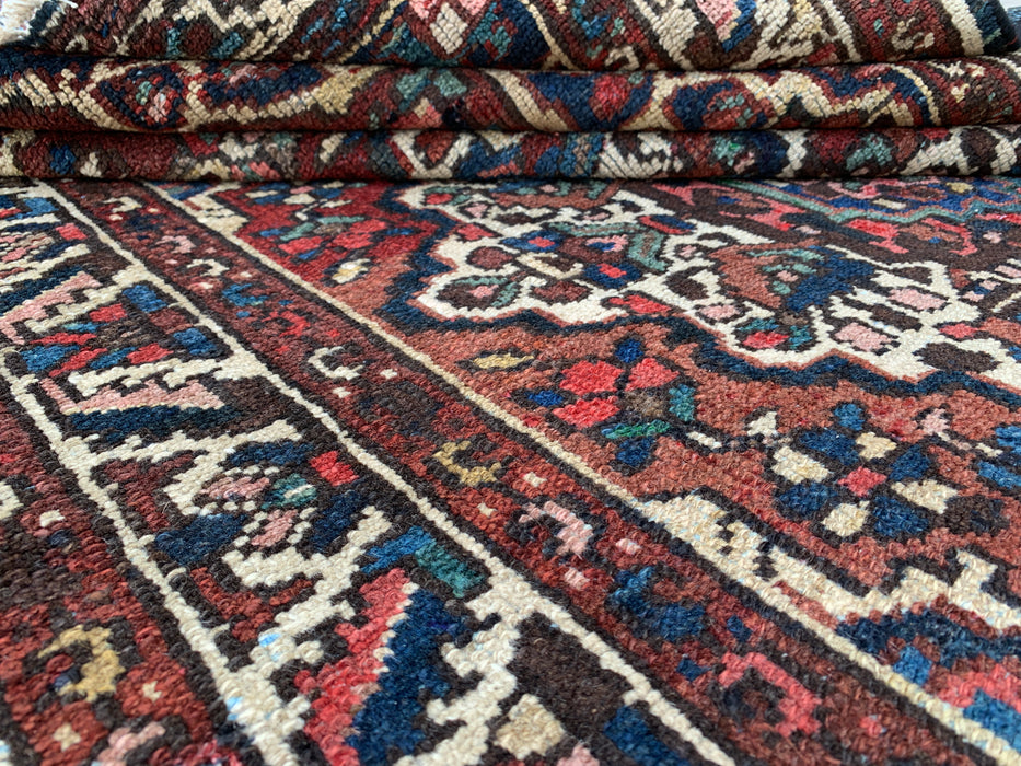 211 x 124 cm Handgeknoopt Perzisch wollen tapijt - Rood medaillon traditioneel karpet - KBHM-673